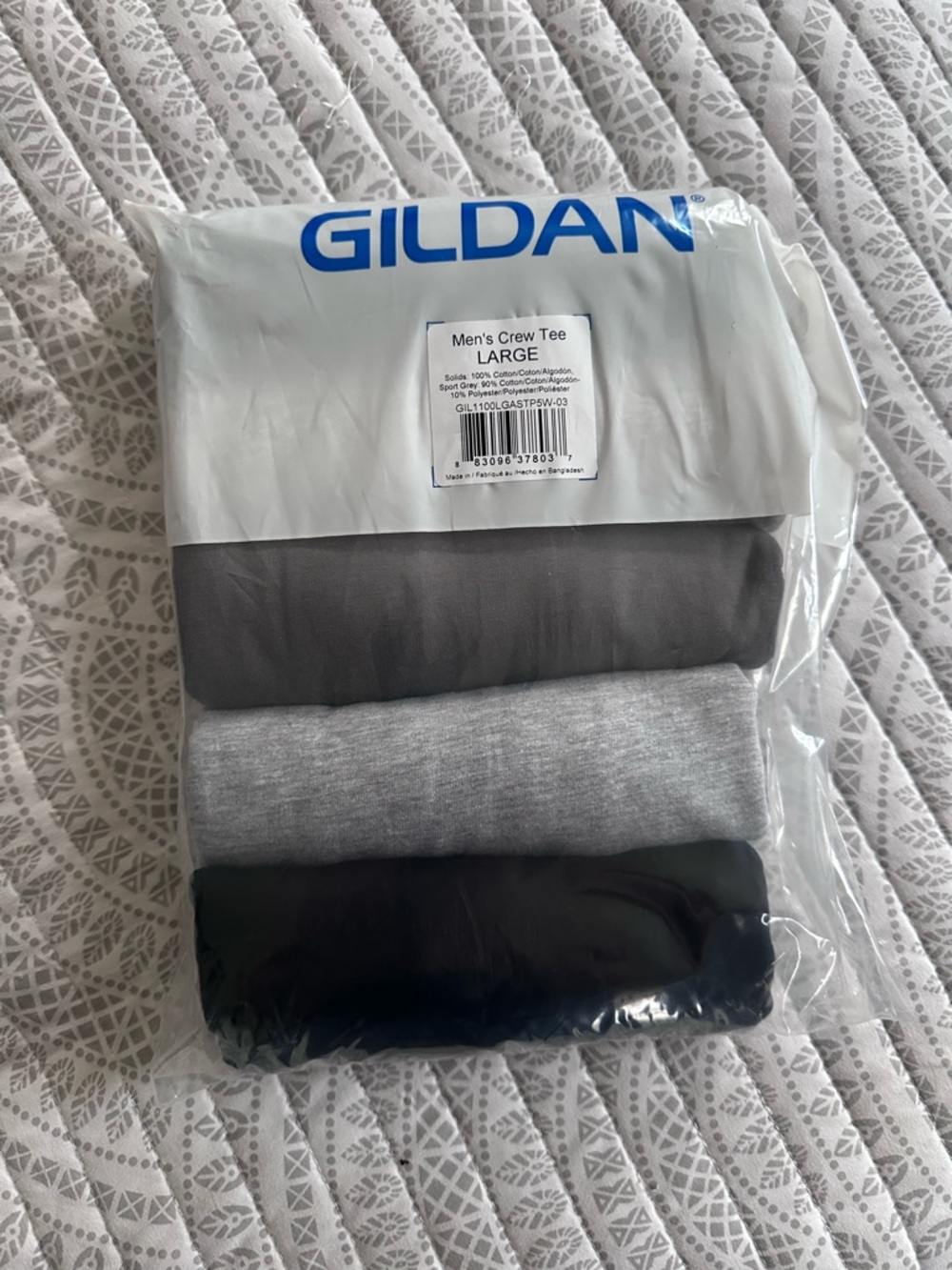 Gildan Men's Crew Tee pack of 5